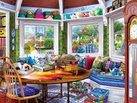 Masterpieces Home Sweet Home: Puzzler's Retreat - puzzle image