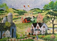 Masterpieces Simple Times - Playing with the Wind - puzzle image