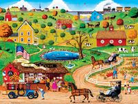 Masterpieces Town & Country - Share in the Harvest - puzzle image
