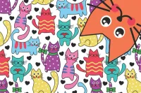 Micro Puzzles 21 Cats and Bob - obrázek puzzlí