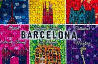 Micro Puzzles Barcelona in Colours - imagen del puzzle