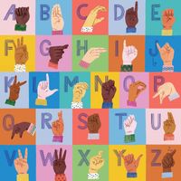 Mudpuppy American Sign Language Alphabet - puzzle image
