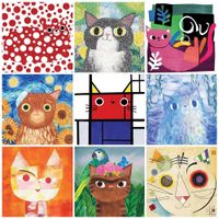 Mudpuppy Artsy Cats - obrázek puzzlí