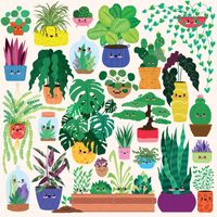 Mudpuppy Happy Plants - obrázek puzzlí
