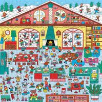 Mudpuppy Winter Chalet - obrázek puzzlí