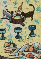 Mutts Still Life With Three Mutts - puzzle image