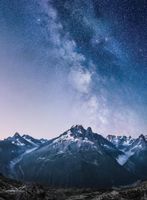 Nathan La Voie lactée sur I'Aiguille Verte - puzzle image