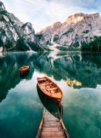 Nathan Les Barques du lac de Braies, Italie - obrázek puzzlí