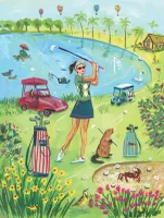 New York Puzzle Company Queen of the Green - obrázek puzzlí