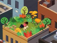 New York Puzzle Company Rooftop Relaxation - obrázek puzzlí