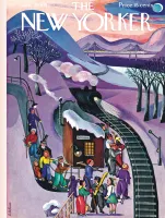 New York Puzzle Company Skiing Express - puzzle image