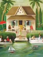 New York Puzzle Company Splendid Summer Home - puzzle image