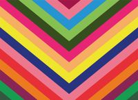 Olé Puzzles Chevron Rainbow - puzzle image