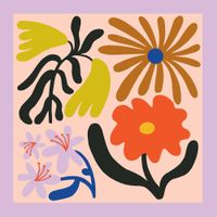 Paper Source Abstract Florals - puzzle image