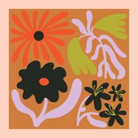 Paper Source Abstract Florals - puzzle image