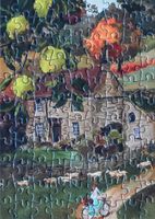Piecely English Cottage - puzzle image