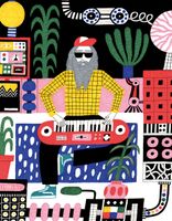 Pieces & Peace The Bearded Musician, Le Musicien Barbu - obrázek puzzlí