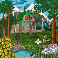 Pomegranate Cliffside House in Mountains - obrázek puzzlí