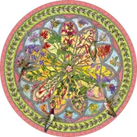 Pomegranate Floral Compass - obrázek puzzlí