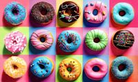 Puzzlebug Colorful Sprinkle Donuts - puzzle image