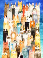 PuzzleTwist Colorful Cats - obrázek puzzlí