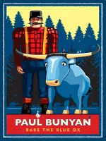 PuzzleTwist Paul Bunyan and Babe the Blue Ox - puzzle image
