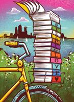 PuzzleTwist Peace Love Bikes Books - puzzle image