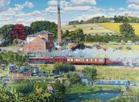 Ravensburger Happy Days No. 3 Countryside Nostalgia - The Steam Mill - obrázek puzzlí