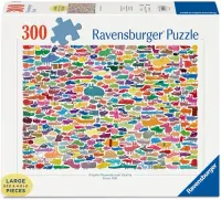 Ravensburger 387 dogs & One Cat - puzzle image
