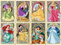 Ravensburger Disney Princesses Art Nouveau - obrázek puzzlí