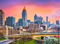 Ravensburger Atlanta Skyline At Dusk - puzzle image