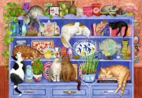 Ravensburger Cats on Shelf - puzzle image