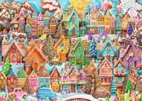 Ravensburger Christmas Cookie Village - puzzle image