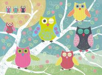 Ravensburger Colorful Owls - obrázek puzzlí