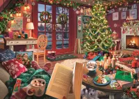 Ravensburger Cozy Christmas Retreat - puzzle image
