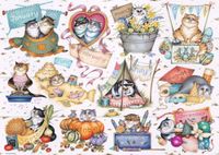 Ravensburger Crazy Cats...A Cat's Year - obrázek puzzlí