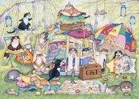 Ravensburger Crazy Cats Lazy Summer Afternoon - obrázek puzzlí