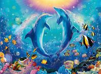 Ravensburger Dancing Dolphins - obrázek puzzlí