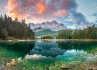 Ravensburger Eibsee Lake, Zugspitze, Germany - puzzle image