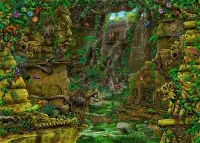 Ravensburger Escape puzzle: The Temple Grounds - puzzle image