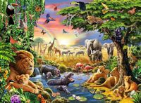 Ravensburger Evening at the Waterhole - obrázek puzzlí