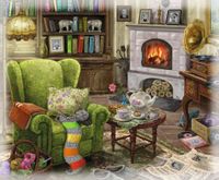 Ravensburger Exit Puzzle: Living Room - obrázek puzzlí