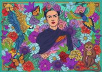 Ravensburger Frida Kahlo’s Paradise: Parrot, Monkey and Blooms - puzzle image