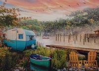 Ravensburger Great Outdoors: Lakeside Camping - obrázek puzzlí
