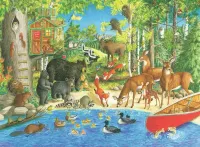 Ravensburger Great Outdoors: Woodland Friends - puzzle image