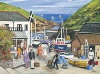 Ravensburger Harbourside Memories - Portloe, Cornwall - obrázek puzzlí