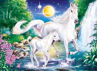 Ravensburger Horses at the Waterfall - puzzle image
