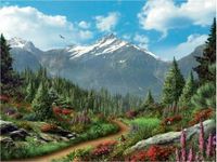 Ravensburger Idyllic Mountains - puzzle image