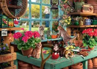 Ravensburger Is He Watching? - puzzle image