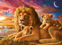 Ravensburger Lion Family - obrázek puzzlí